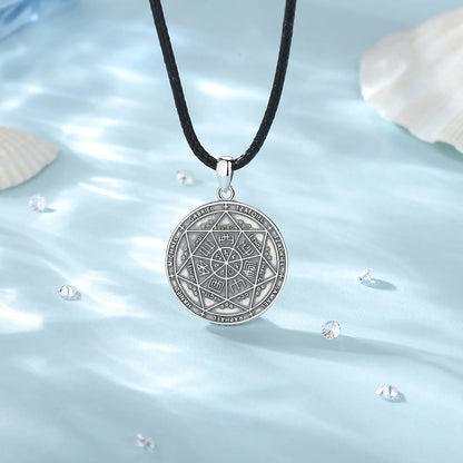 Eudora 925 Sterling Silver Seven Archangels Amulet Necklace