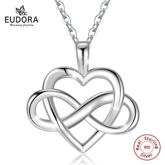 Eudora 925 sterling silver infinite Love Pendant