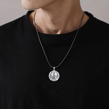 Eudora 925 Sterling Silver Santa Muerte Necklace