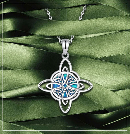 Eudora Original 925 Sterling Silver Witch Celtic Knot Necklace