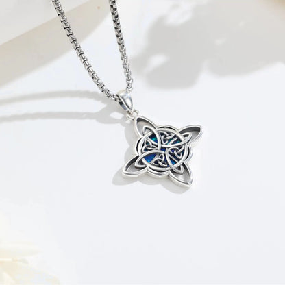 Eudora Original 925 Sterling Silver Witch Celtic Knot Necklace