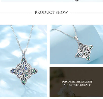Eudora original 925 Sterling Silver Witch Knot Necklace