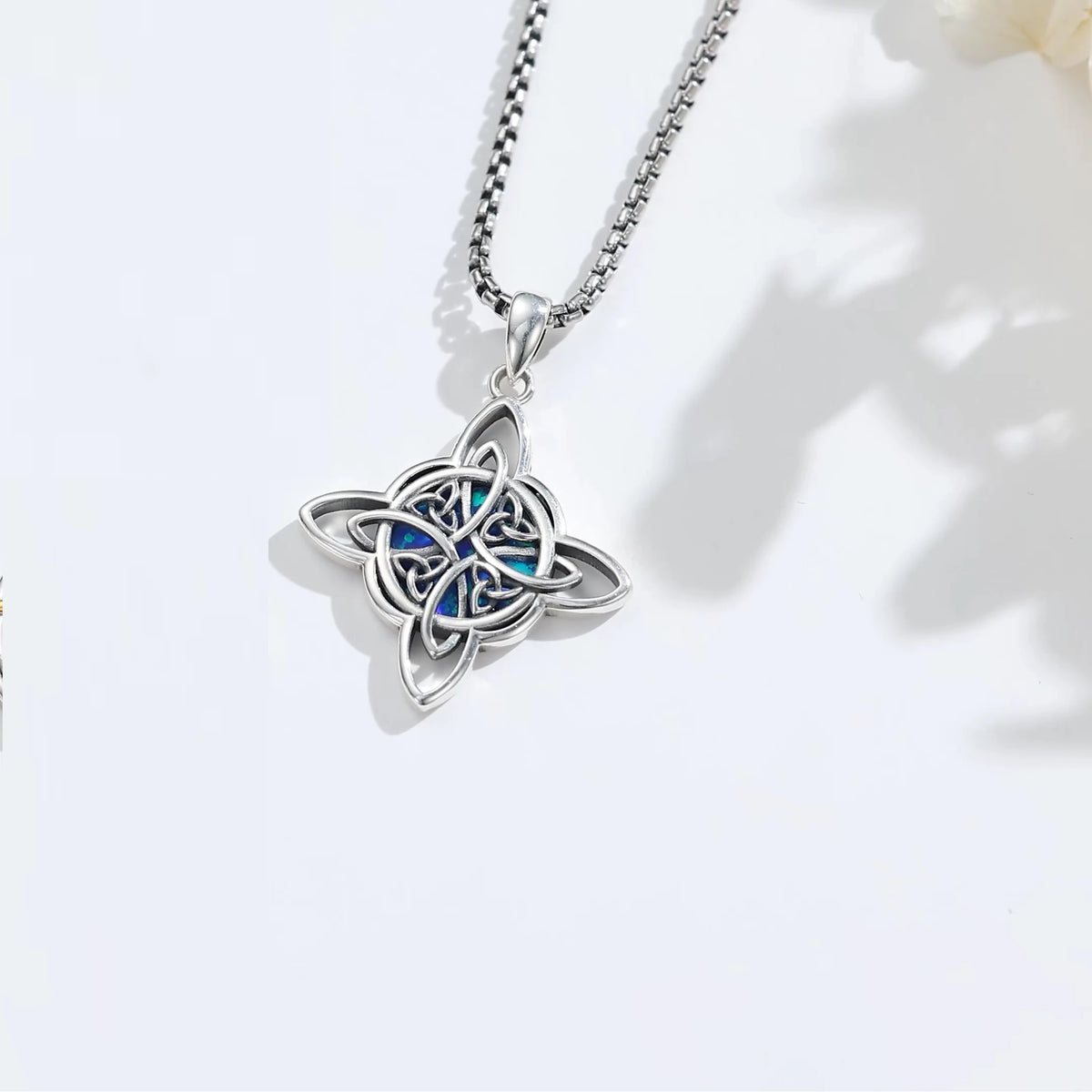 Eudora Original 925 Sterling Silver Witch Celtic Knot Necklace