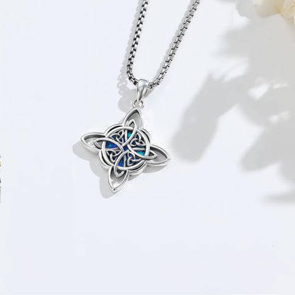 Eudora Original 925 Sterling Silver Witch Celtic Knot Necklace