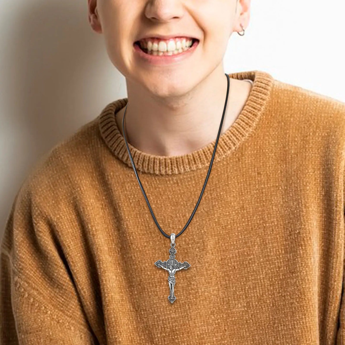 925 Sterling Silver Jesus Necklace