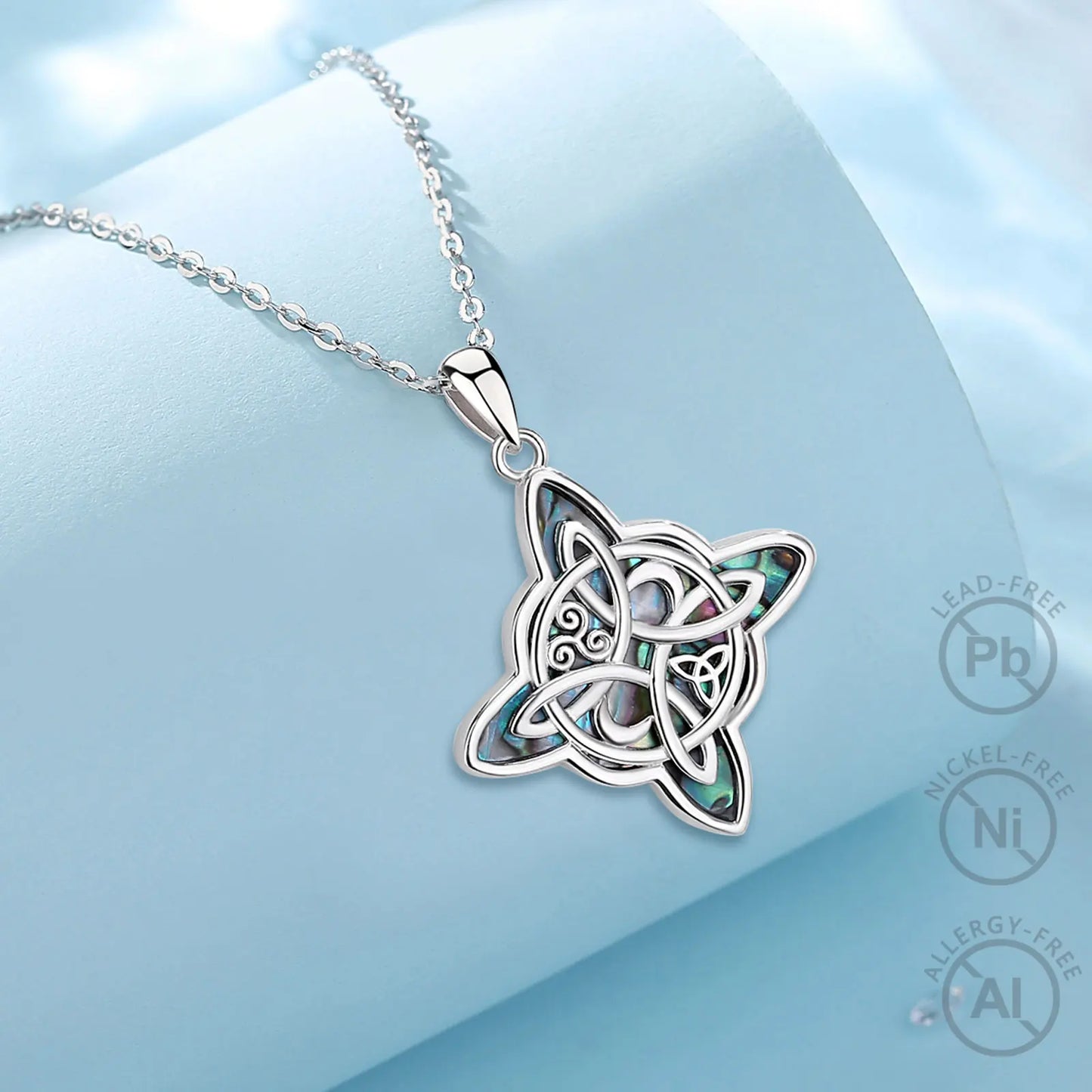 Eudora original 925 Sterling Silver Witch Knot Necklace