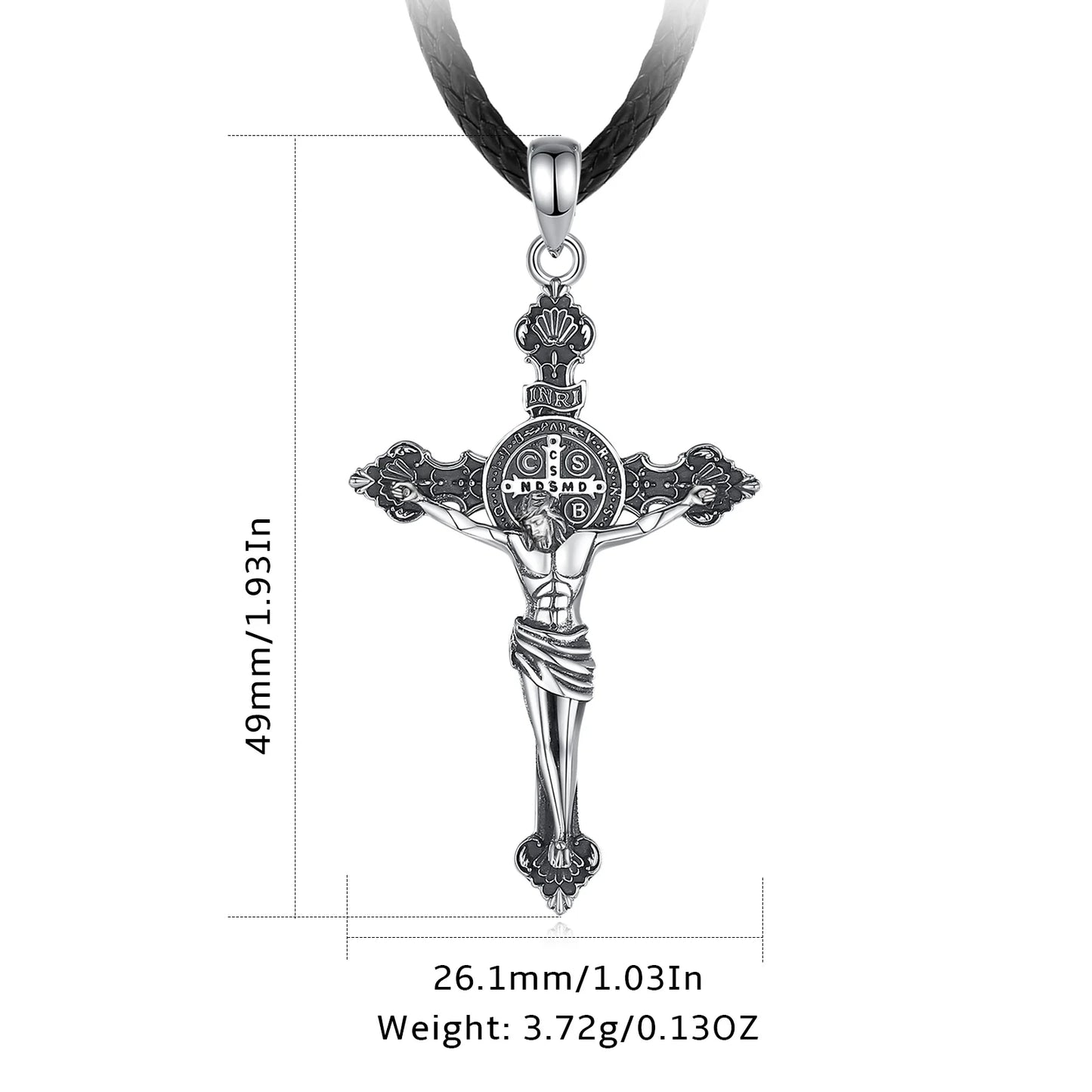925 Sterling Silver Jesus Necklace