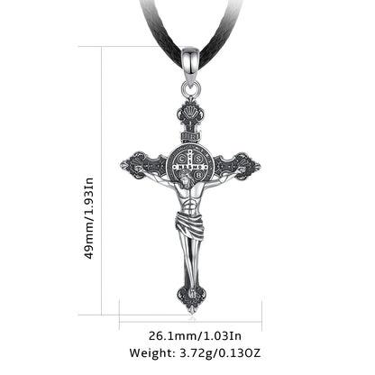 925 Sterling Silver Jesus Necklace