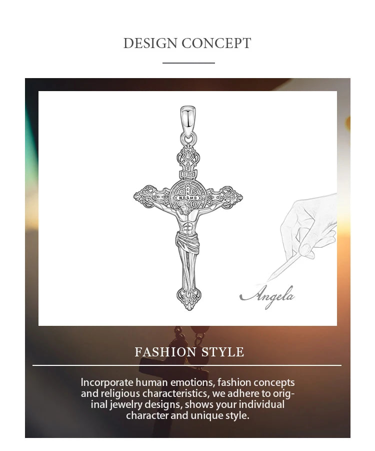 925 Sterling Silver Jesus Necklace