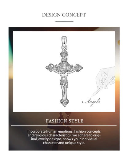 925 Sterling Silver Jesus Necklace
