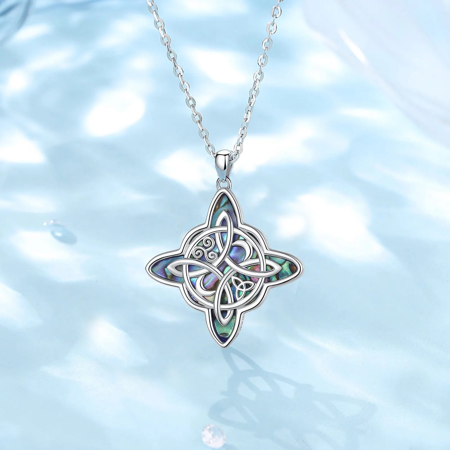 Eudora original 925 Sterling Silver Witch Knot Necklace
