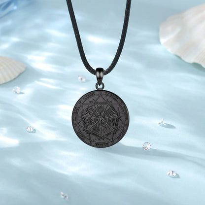 Eudora 925 Sterling Silver Seven Archangels Amulet Necklace