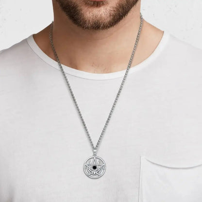 Eudora 925 Sterling Silver Pentagram Necklace