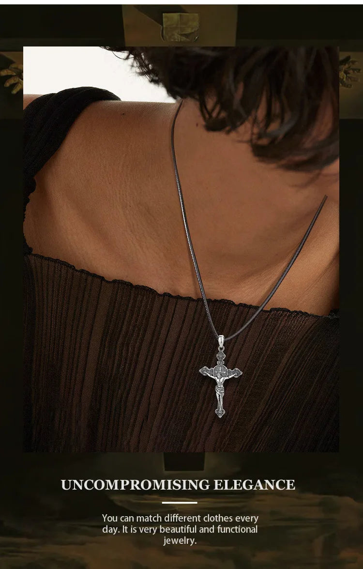 925 Sterling Silver Jesus Necklace
