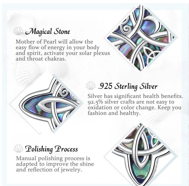 Eudora original 925 Sterling Silver Witch Knot Necklace