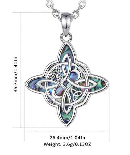 Eudora original 925 Sterling Silver Witch Knot Necklace