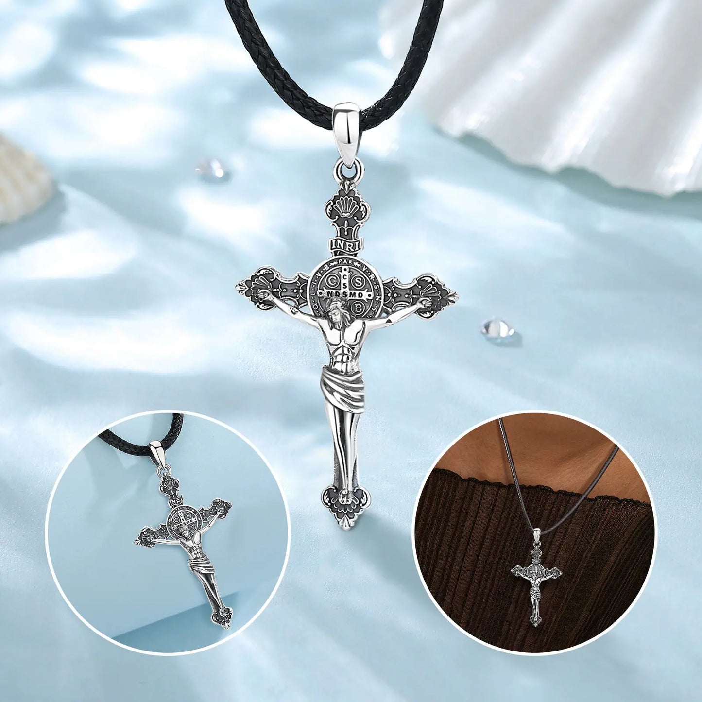 925 Sterling Silver Jesus Necklace