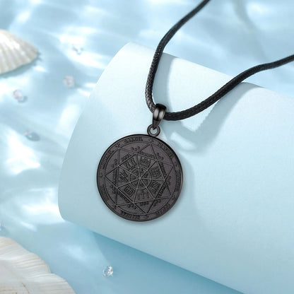 Eudora 925 Sterling Silver Seven Archangels Amulet Necklace