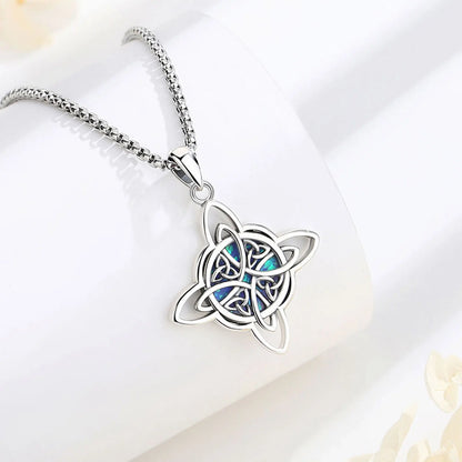 Eudora Original 925 Sterling Silver Witch Celtic Knot Necklace