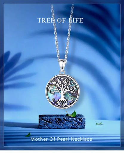 EUDORA Genuine 925 Sterling Silver Tree of Life