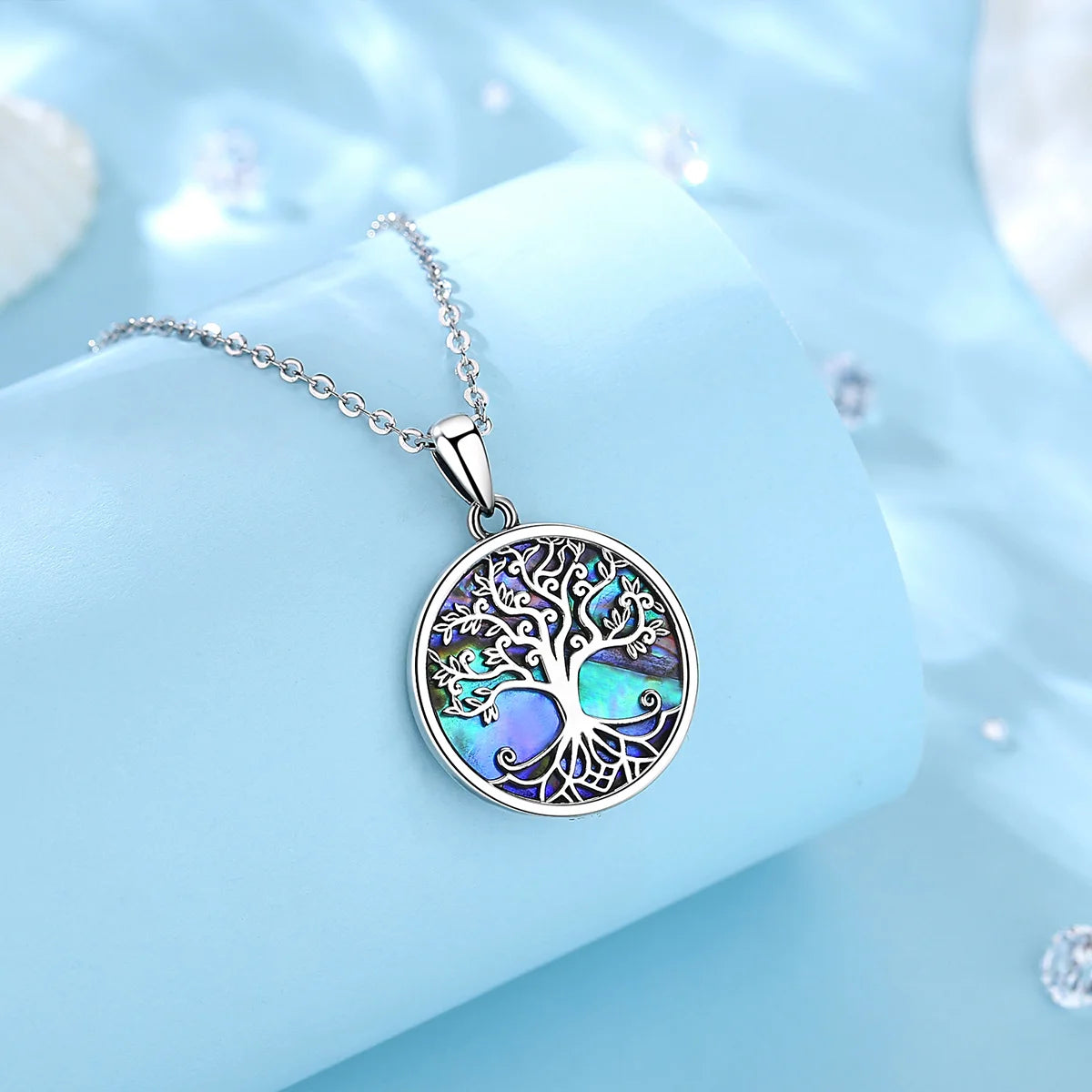 EUDORA Genuine 925 Sterling Silver Tree of Life