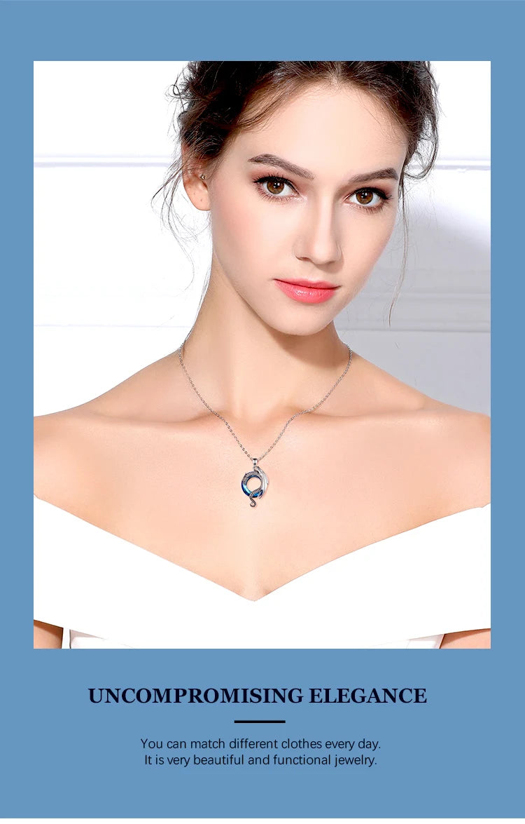 Eudora Real 925 Sterling Silver Dragon Neckalce