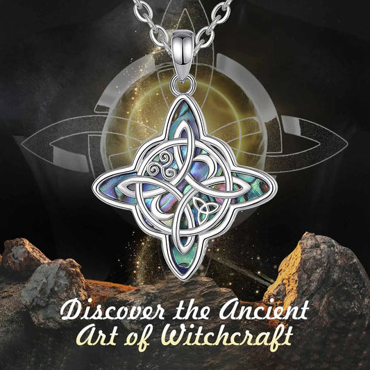 Eudora original 925 Sterling Silver Witch Knot Necklace
