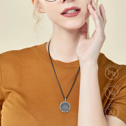 925 Sterling Silver Seven Archangels Amulet Necklace