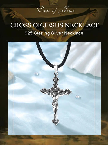 925 Sterling Silver Jesus Necklace