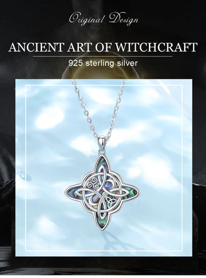 Eudora original 925 Sterling Silver Witch Knot Necklace