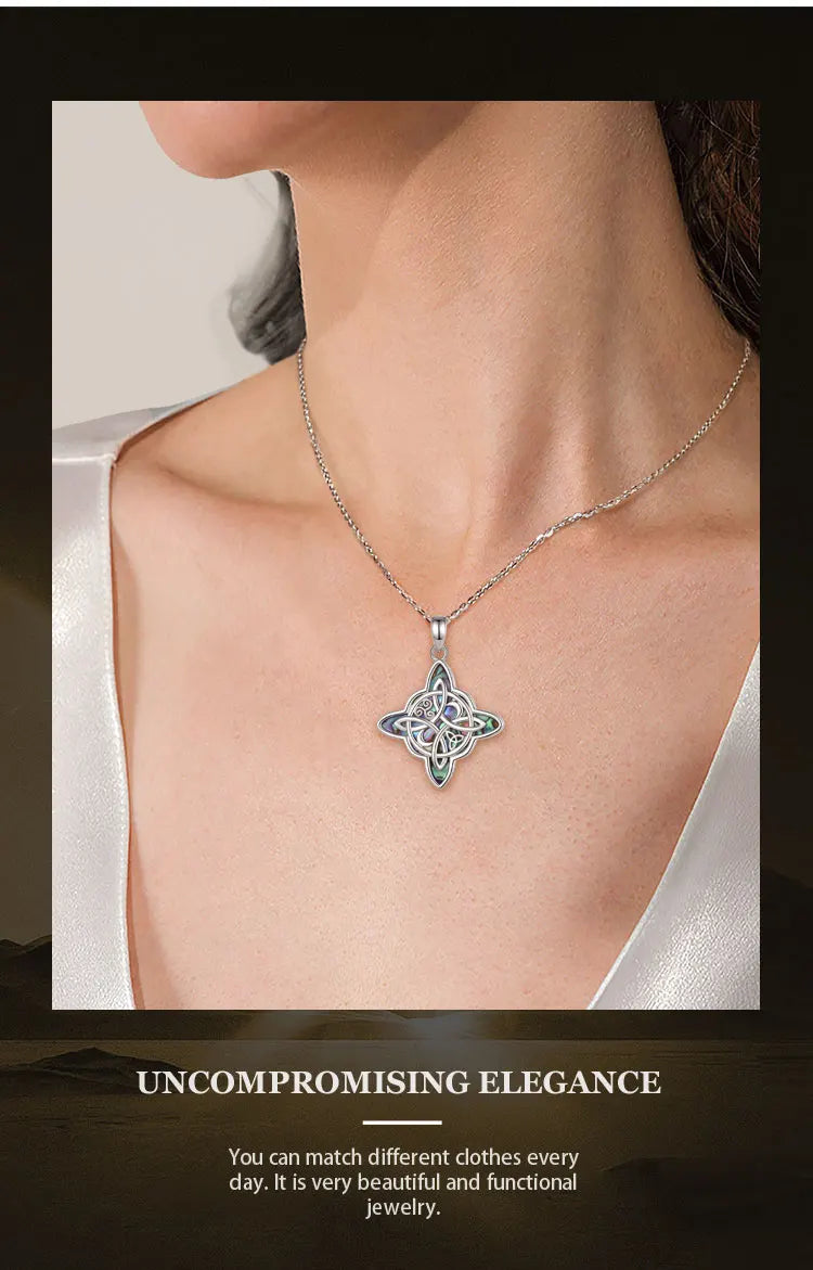 Eudora original 925 Sterling Silver Witch Knot Necklace