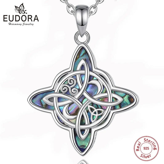 Eudora original 925 Sterling Silver Witch Knot Necklace