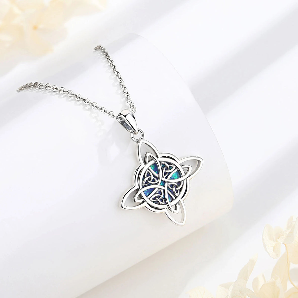 Eudora Original 925 Sterling Silver Witch Celtic Knot Necklace