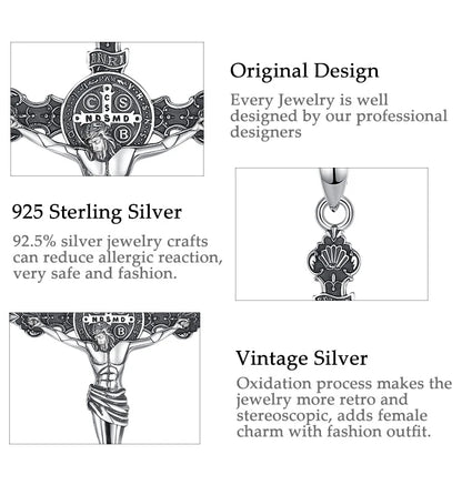 925 Sterling Silver Jesus Necklace