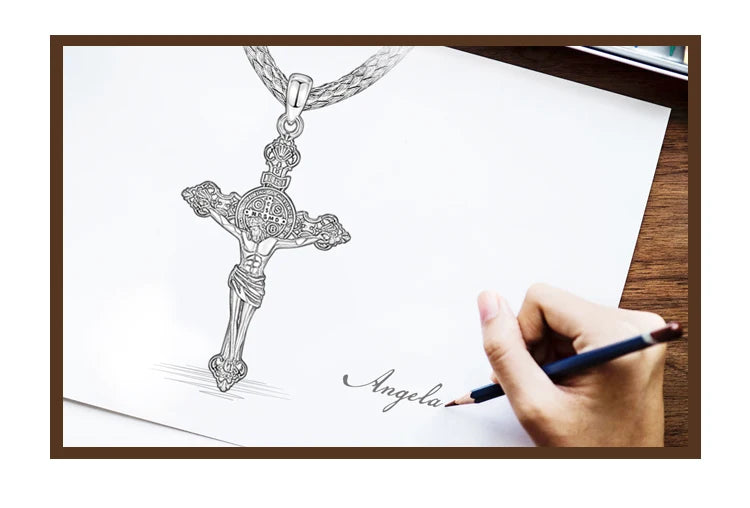 925 Sterling Silver Jesus Necklace