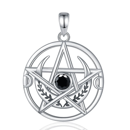 Eudora 925 Sterling Silver Pentagram Necklace