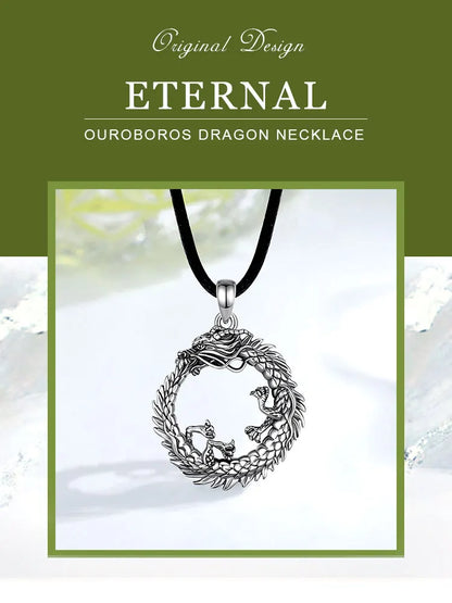 Eudora 925 Sterling Silver Dragon Neckalce