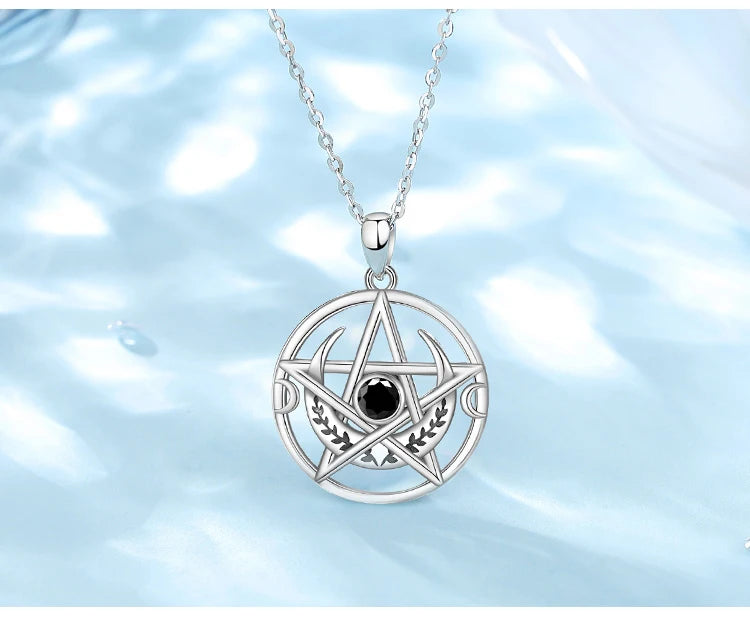 Eudora 925 Sterling Silver Pentagram Necklace